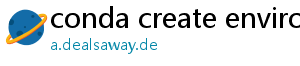 conda create environment